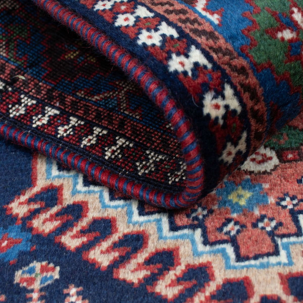 Tapis persan - Nomadic - 134 x 98 cm - bleu