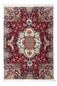 Tapis persan - Tabriz - Royal - 93 x 63 cm - rouge