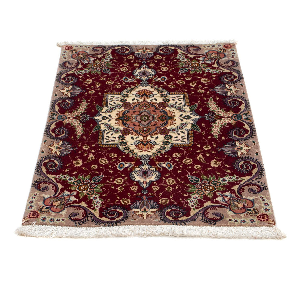Tapis persan - Tabriz - Royal - 93 x 63 cm - rouge