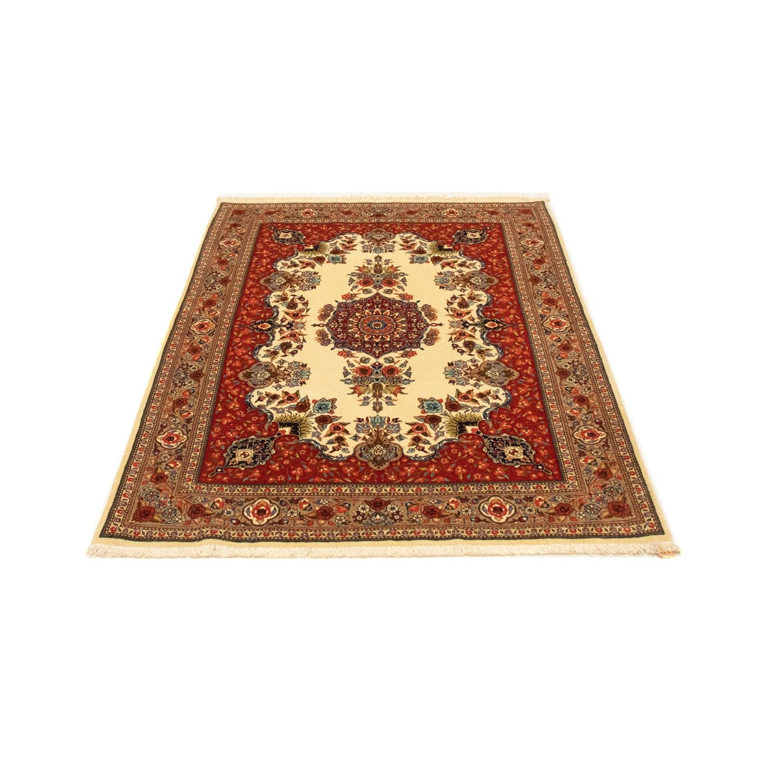 Tapis persan - Ghom - 151 x 105 cm - beige