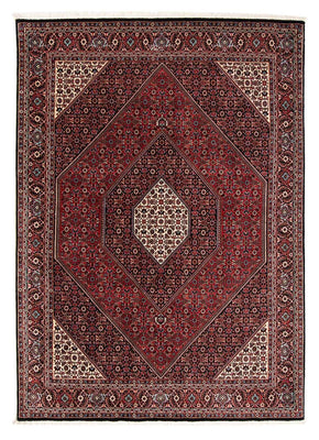 Tapis persan - Bidjar - 241 x 170 cm - rouge foncé