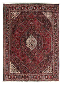 Tapis persan - Bidjar - 241 x 170 cm - rouge foncé