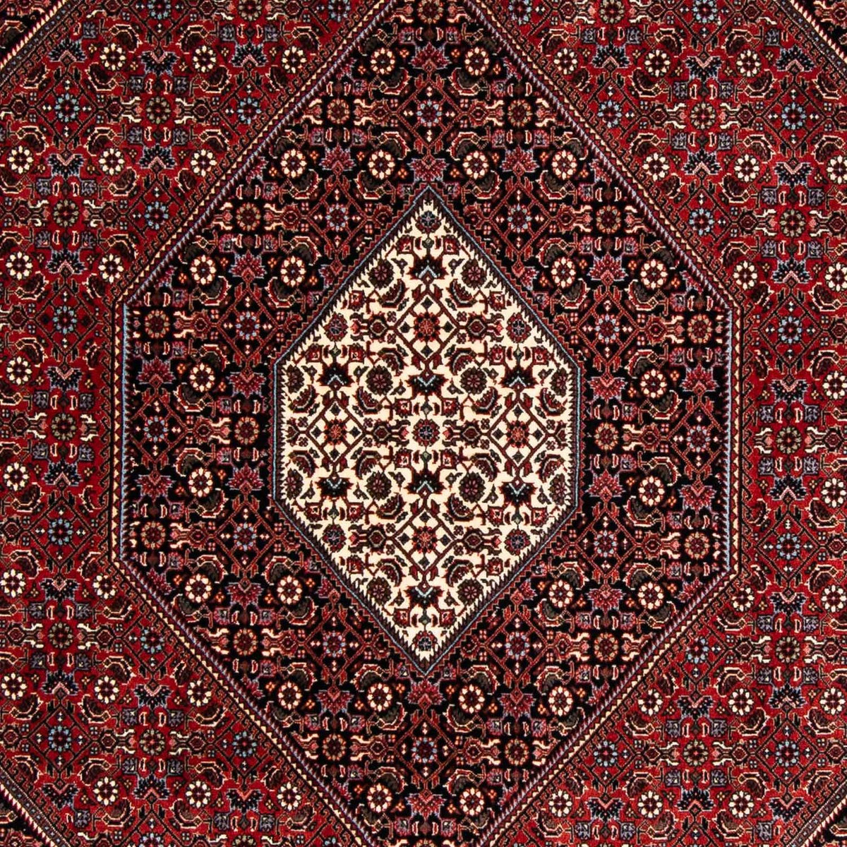 Tapis persan - Bidjar - 241 x 170 cm - rouge foncé