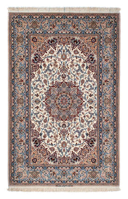 Tapis en soie - Ghom soie - Premium - 202 x 128 cm - beige