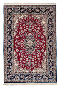 Tapis en soie - Ghom soie - Premium - 200 x 130 cm - rouge