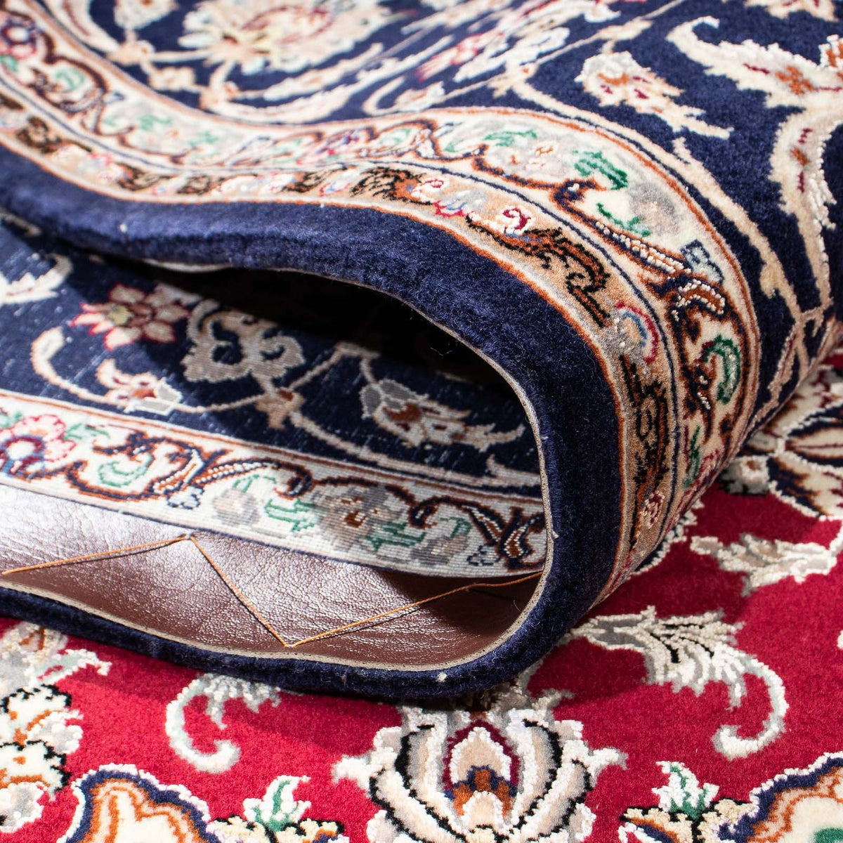 Tapis en soie - Ghom soie - Premium - 200 x 130 cm - rouge