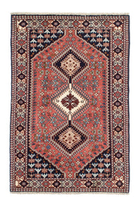 Tapis persan - Nomadic - 150 x 100 cm - rouge clair