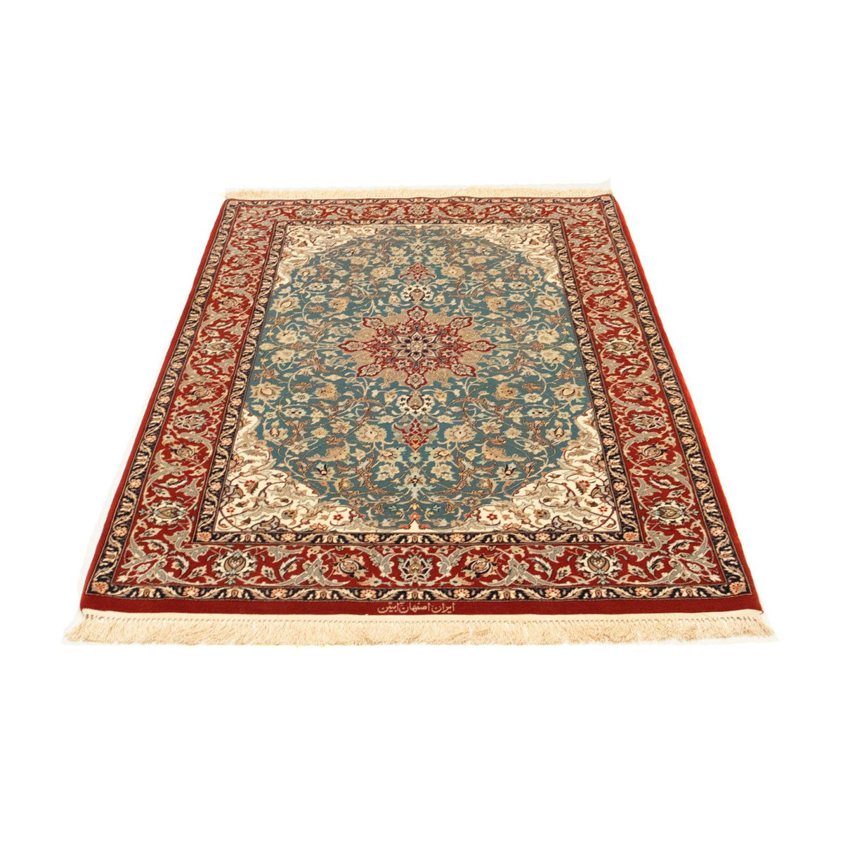 Tapis persan - Isfahan - Premium - 162 x 106 cm - rouge