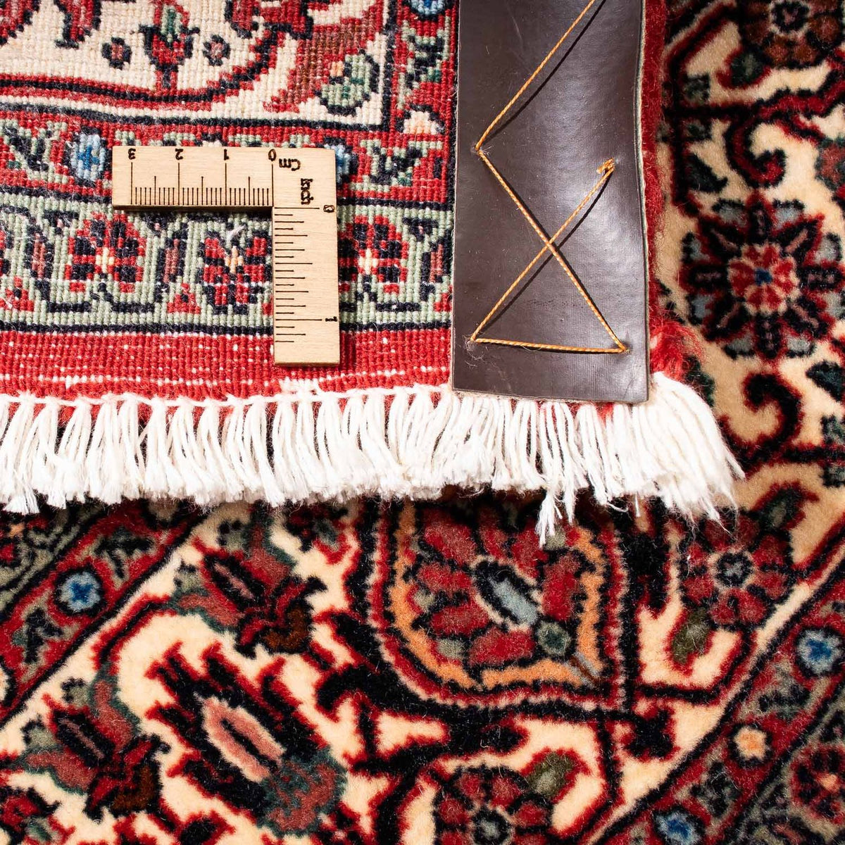 Tapis persan - Bidjar carré  - 152 x 148 cm - rouge foncé