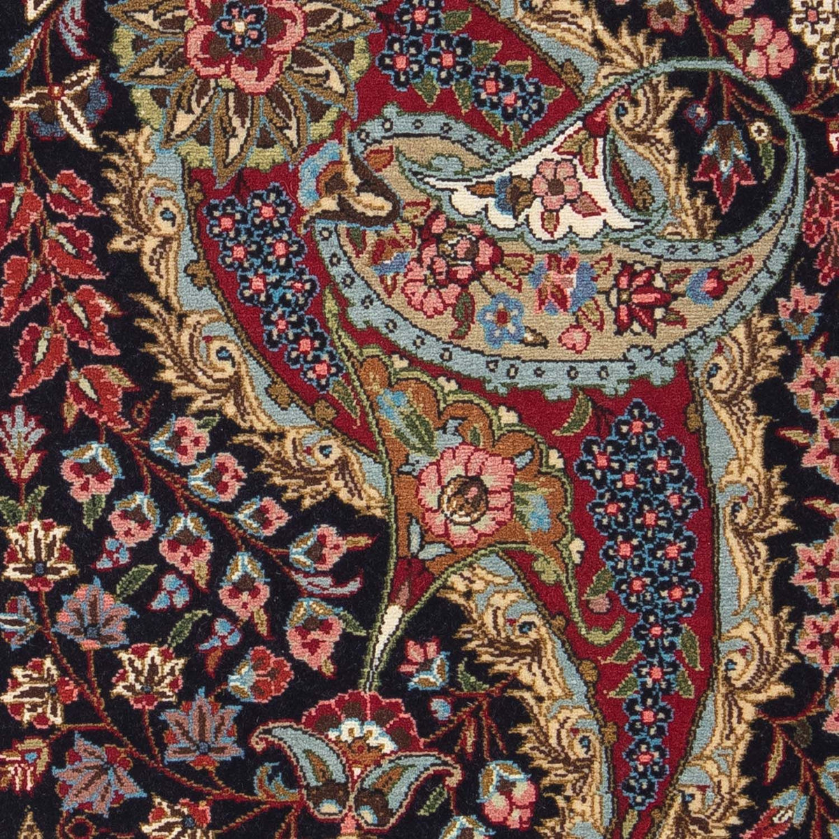 Tapis persan - Classique - 80 x 63 cm - noir