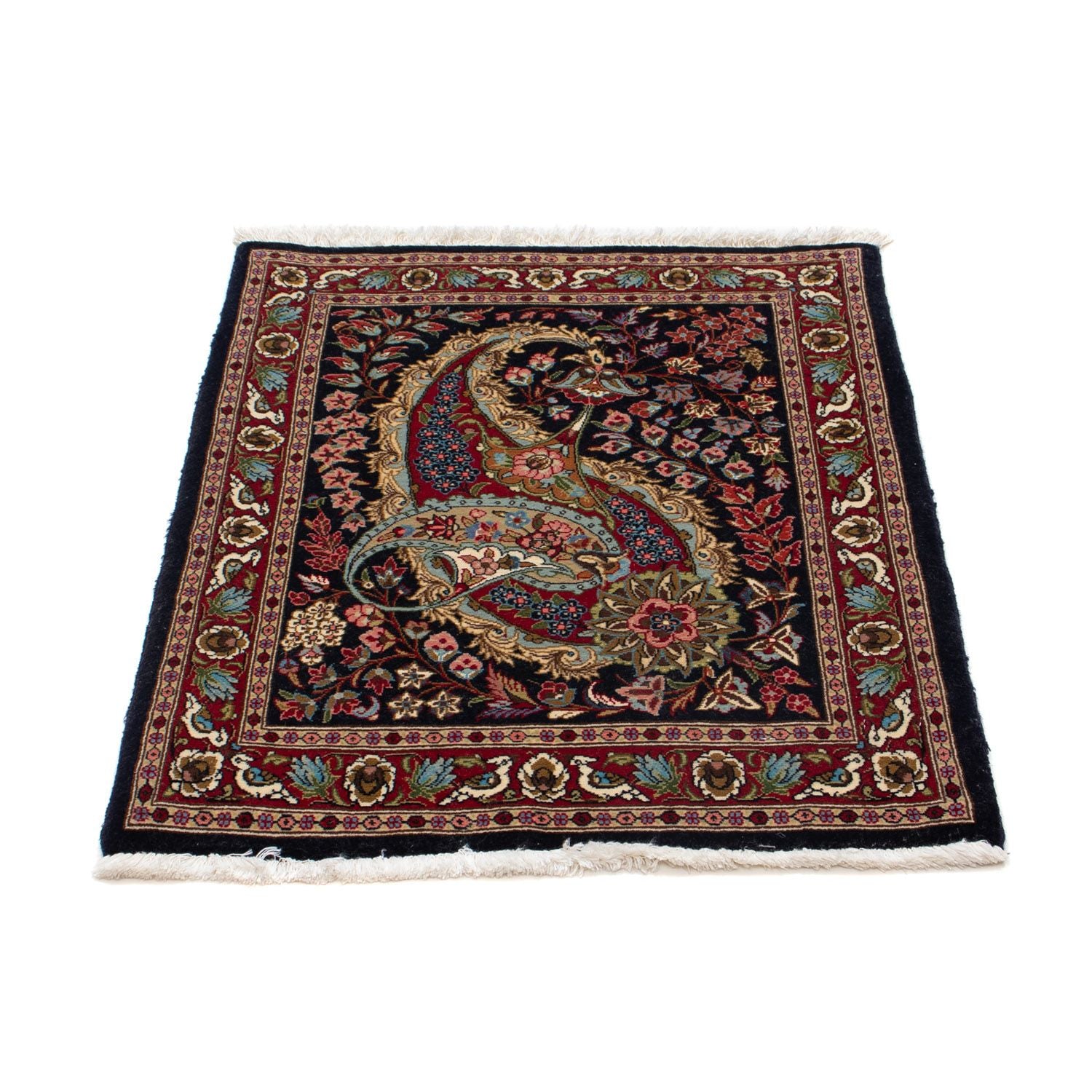 Tapis persan - Classique - 80 x 63 cm - noir