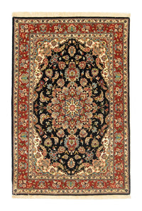 Tapis persan - Ghom - 152 x 103 cm - noir
