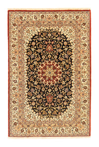 Tapis persan - Ghom - 160 x 103 cm - noir