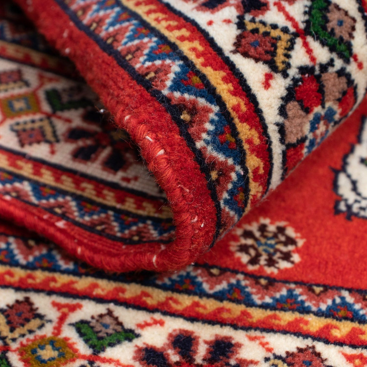 Tapis Gabbeh - Persan Kashkuli - 88 x 61 cm - rouge