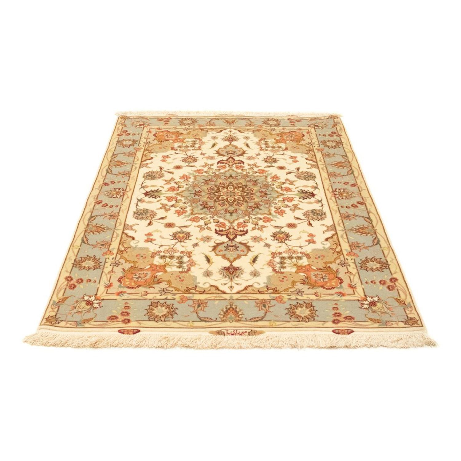 Tapis persan - Tabriz - Premium - 153 x 100 cm - beige