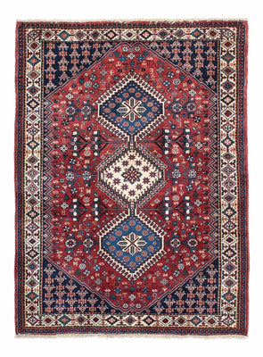 Tapis persan - Nomadic - 147 x 102 cm - rouge foncé