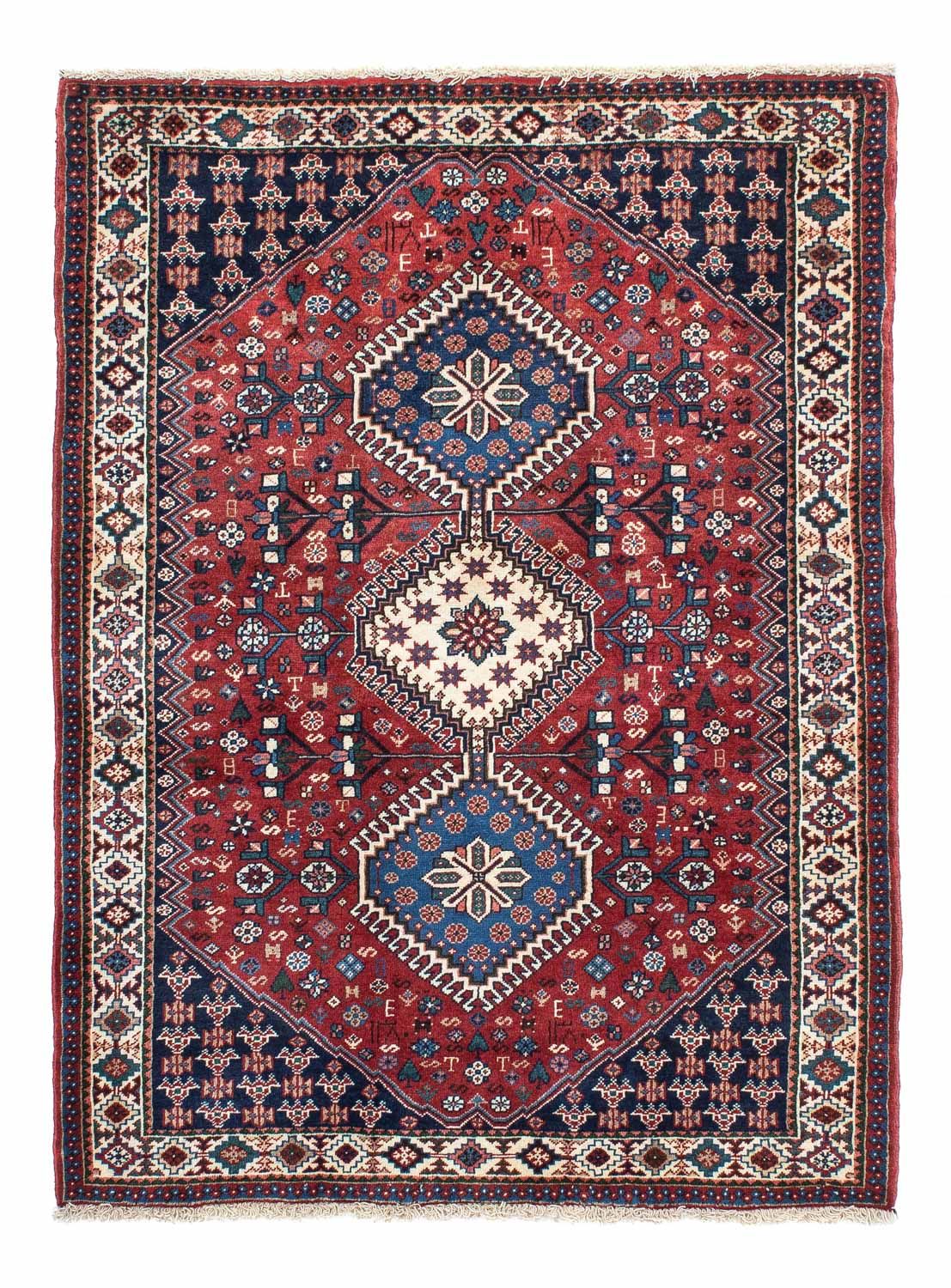 Tapis persan - Nomadic - 147 x 102 cm - rouge foncé