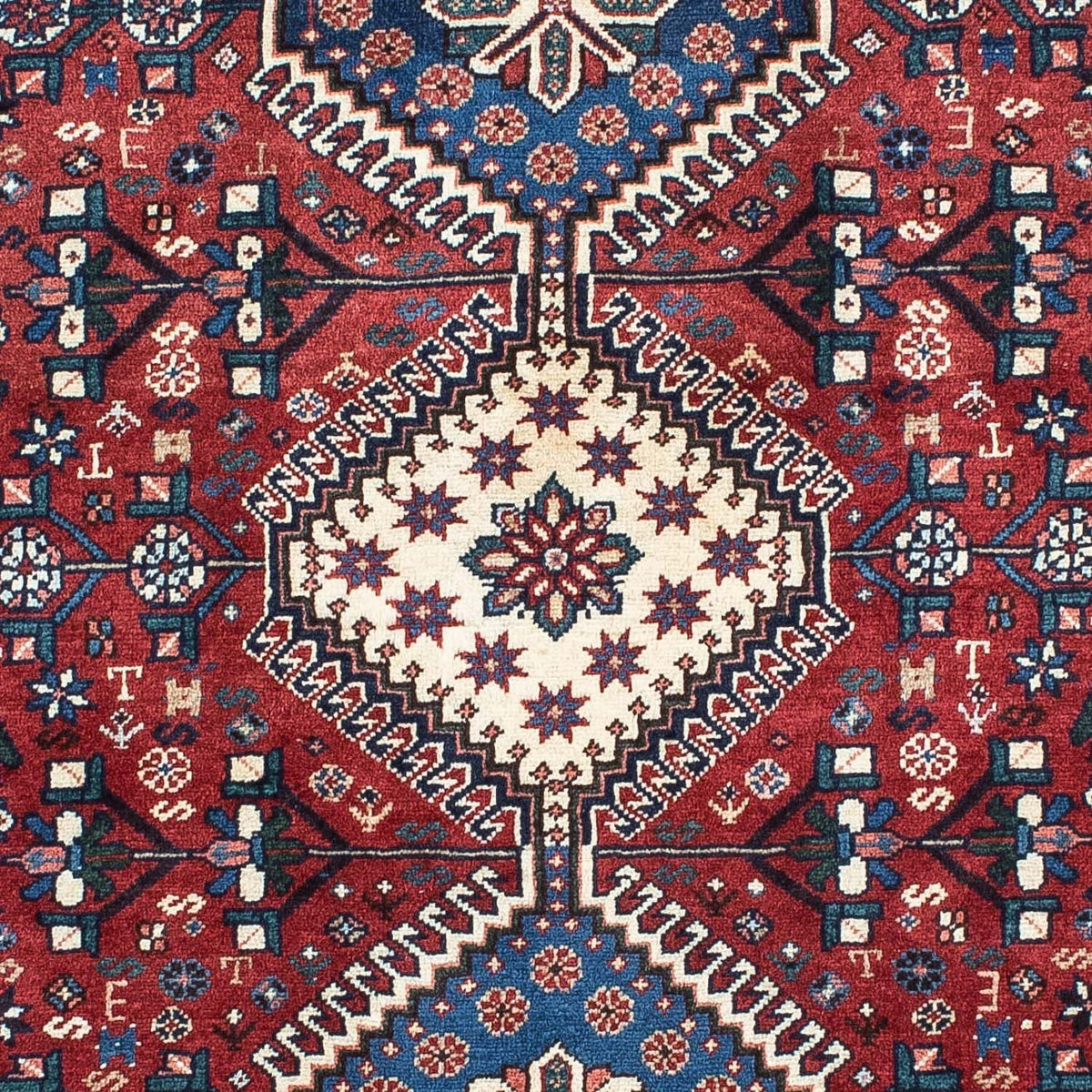 Tapis persan - Nomadic - 147 x 102 cm - rouge foncé