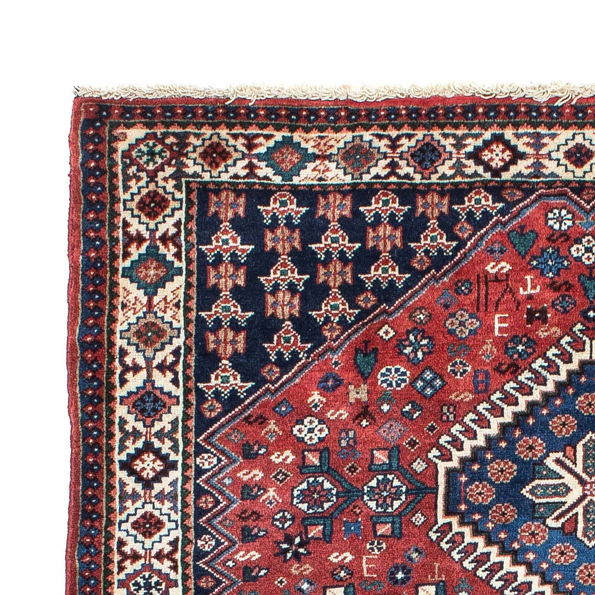 Tapis persan - Nomadic - 147 x 102 cm - rouge foncé