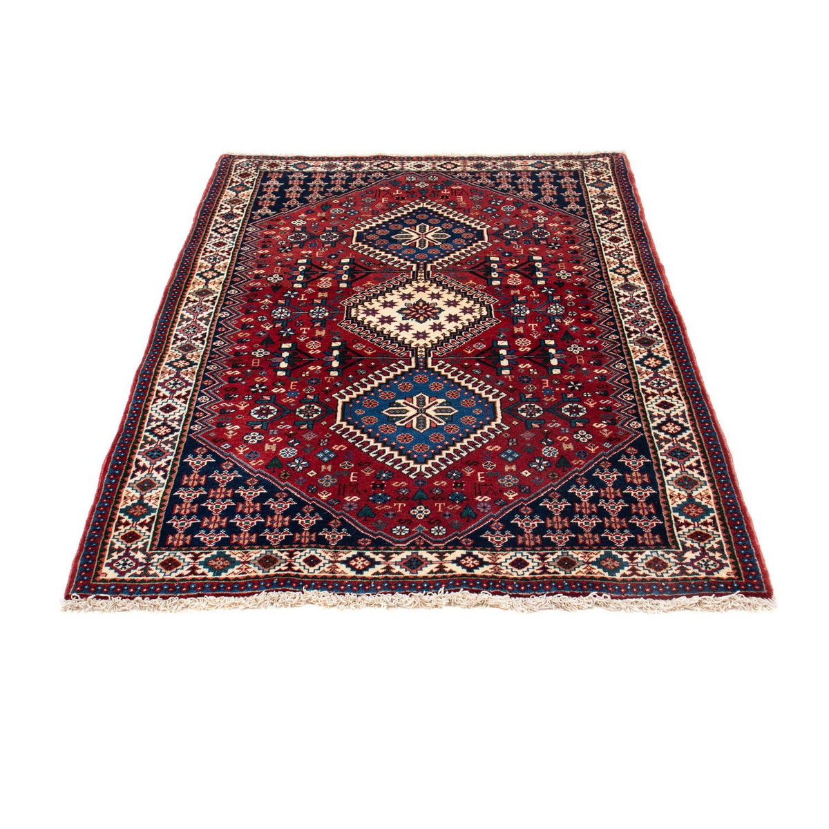 Tapis persan - Nomadic - 147 x 102 cm - rouge foncé