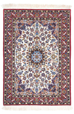 Tapis persan - Isfahan - Premium - 118 x 83 cm - beige