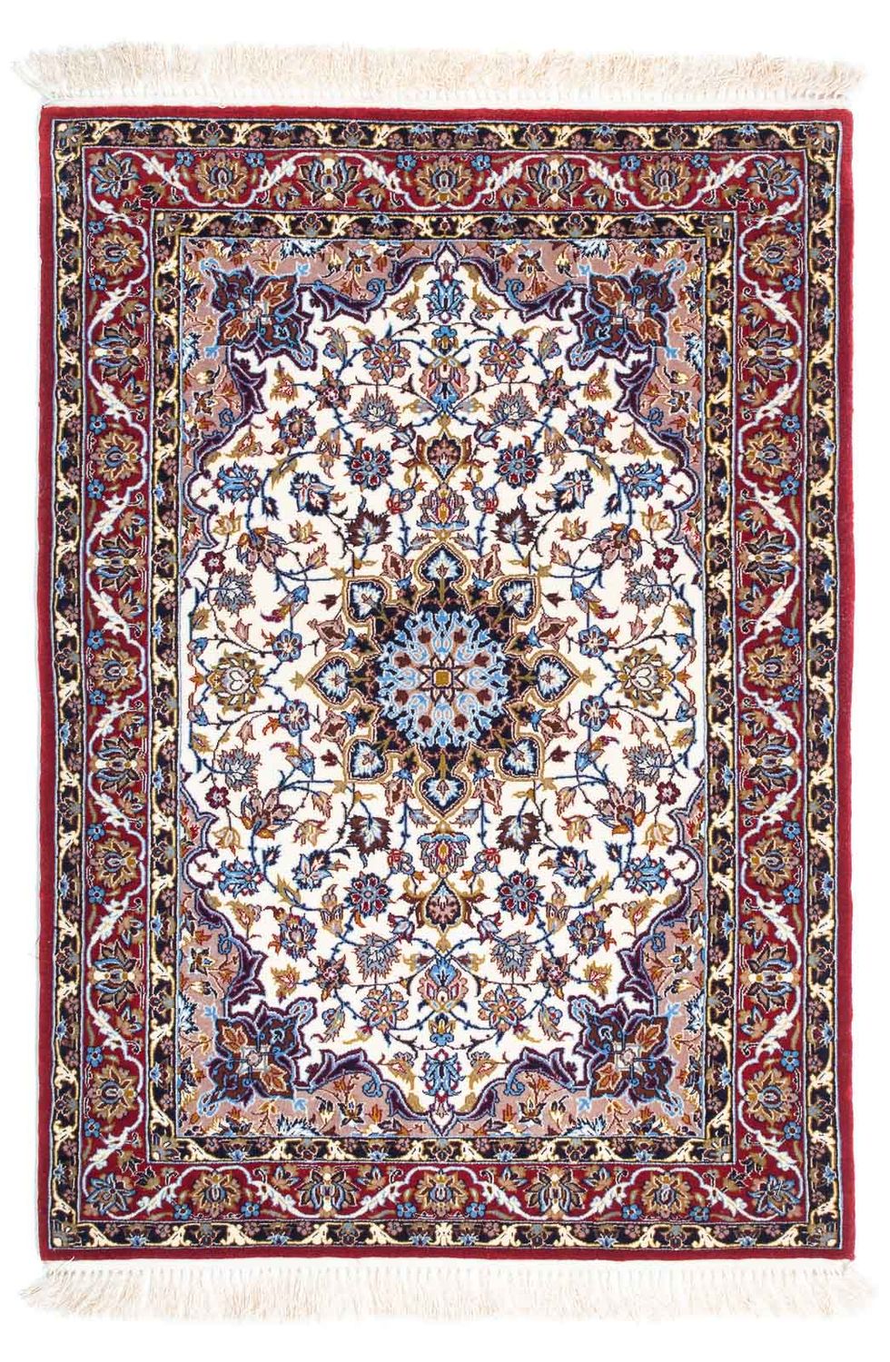 Tapis persan - Isfahan - Premium - 118 x 83 cm - beige