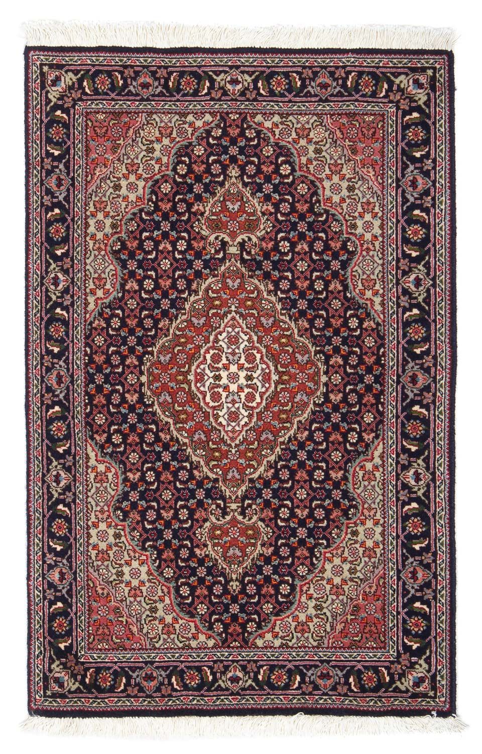 Tapis persan - Tabriz - Royal - 90 x 60 cm - bleu foncé