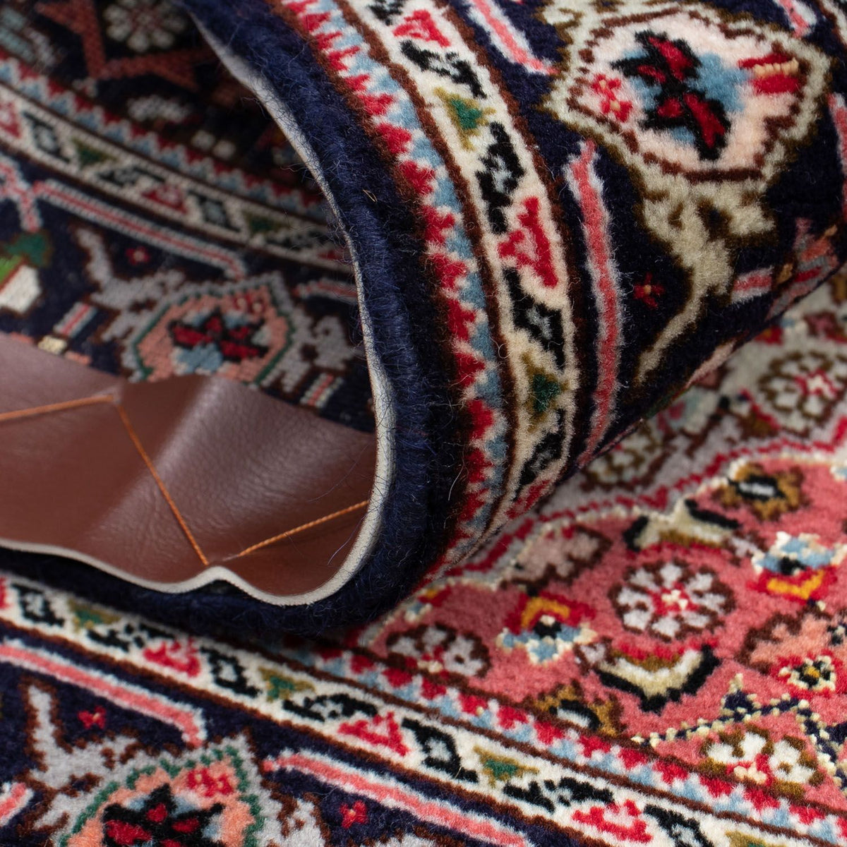 Tapis persan - Tabriz - Royal - 90 x 63 cm - bleu foncé