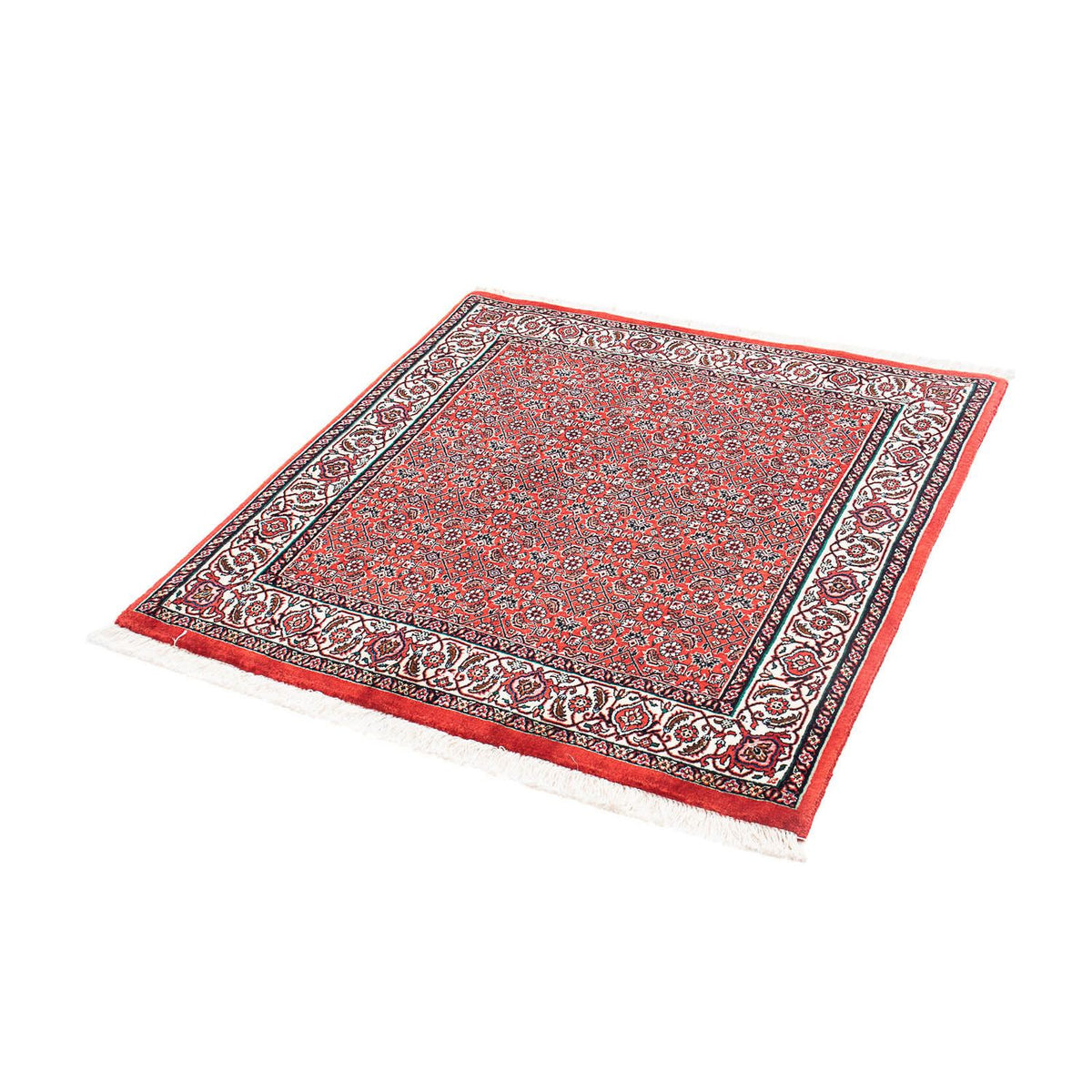 Tapis persan - Bidjar carré  - 98 x 97 cm - rouge