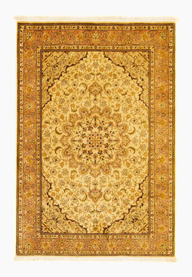 Tapis persan - Tabriz - Royal - 150 x 105 cm - beige