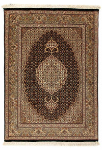 Tapis persan - Tabriz - Royal - 120 x 80 cm - bleu foncé