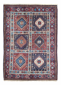 Tapis persan - Nomadic - 146 x 102 cm - rouge clair