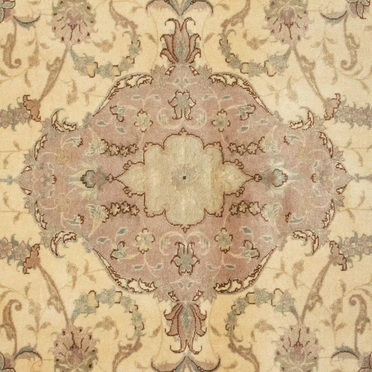 Tapis persan - Tabriz - Royal - 144 x 103 cm - beige