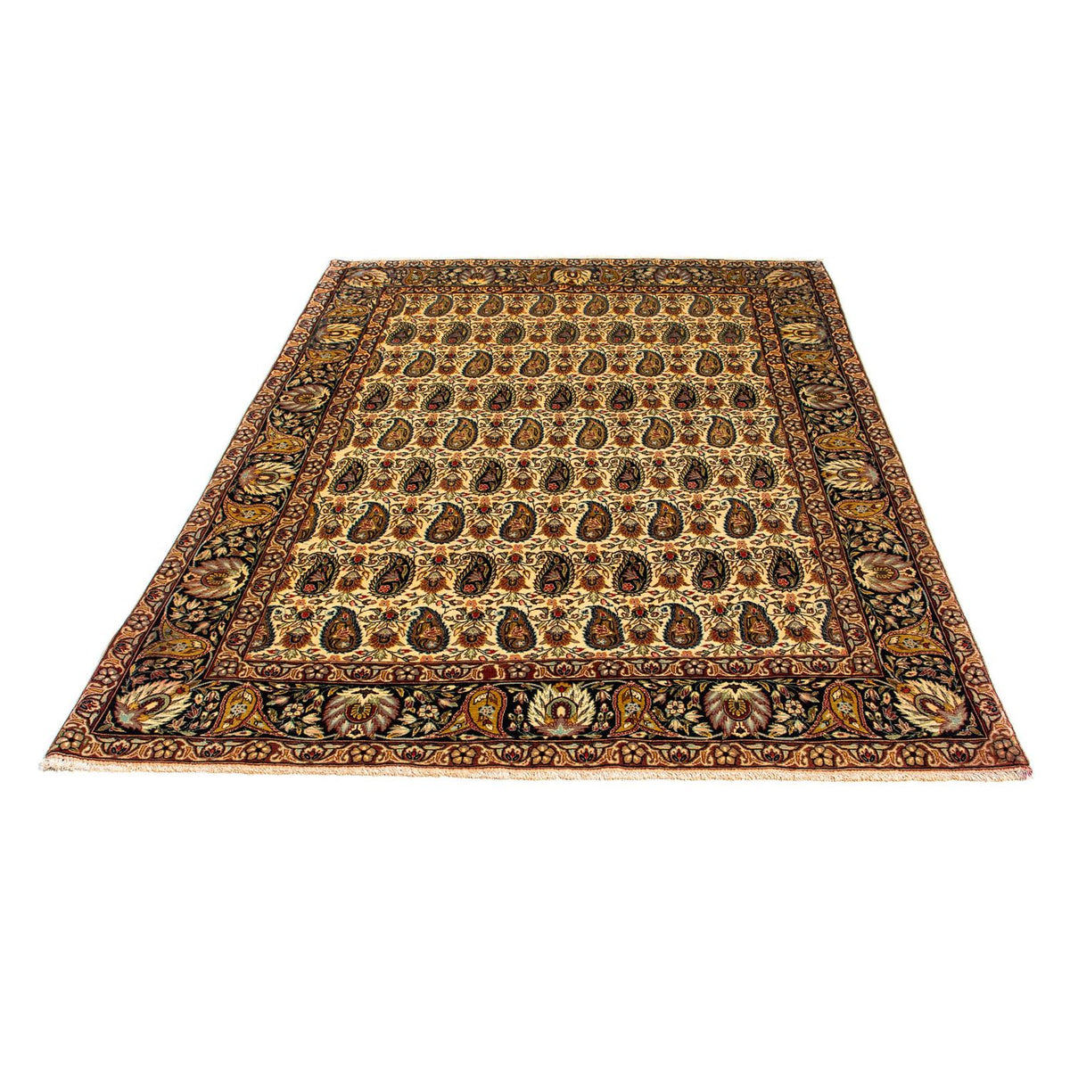 Tapis en soie - Ghom soie - Premium - 195 x 135 cm - beige clair