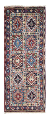 Tapis de couloir Tapis persan - Nomadic - 203 x 81 cm - bleu