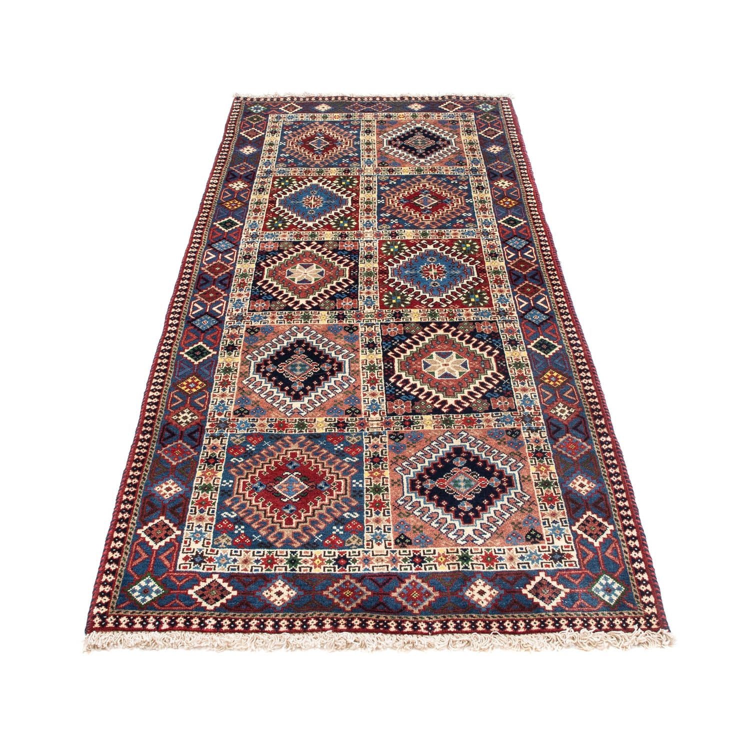 Tapis de couloir Tapis persan - Nomadic - 203 x 81 cm - bleu