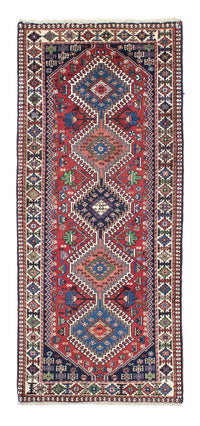 Tapis de couloir Tapis persan - Nomadic - 187 x 65 cm - rouge
