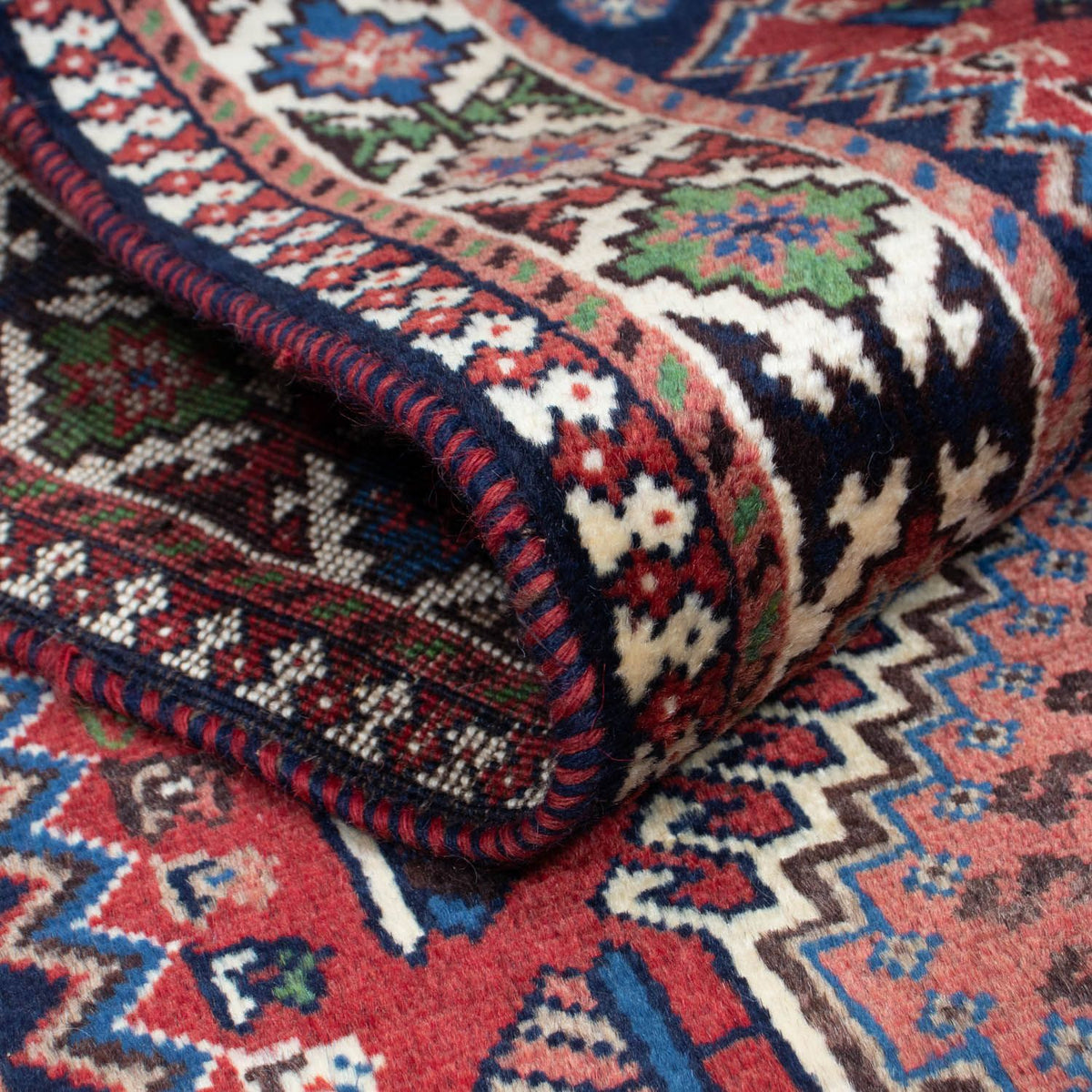 Tapis de couloir Tapis persan - Nomadic - 187 x 65 cm - rouge