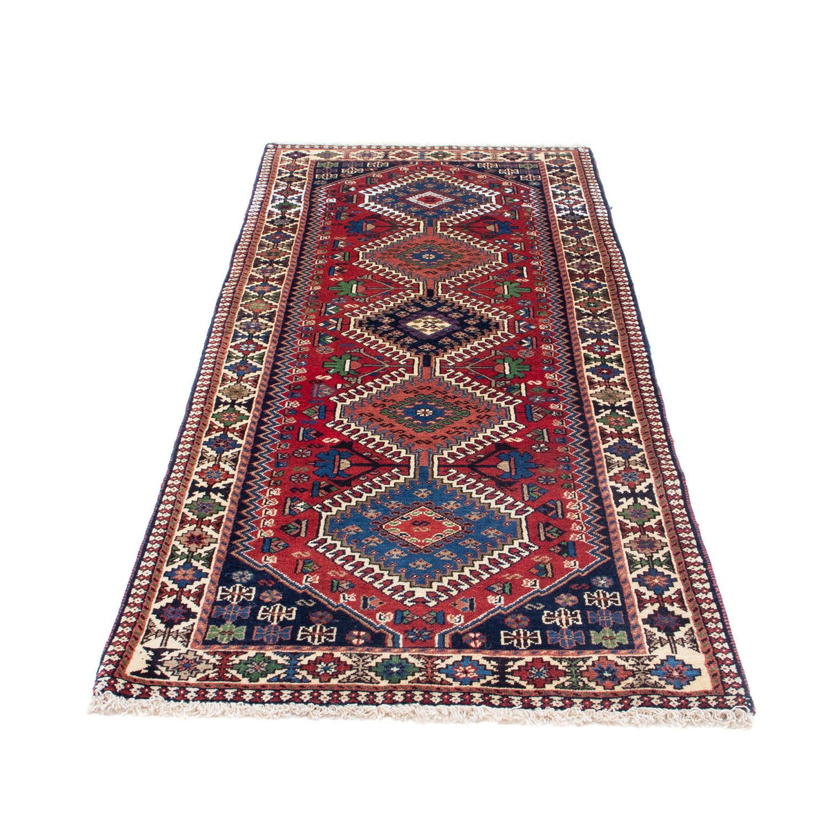 Tapis de couloir Tapis persan - Nomadic - 187 x 65 cm - rouge
