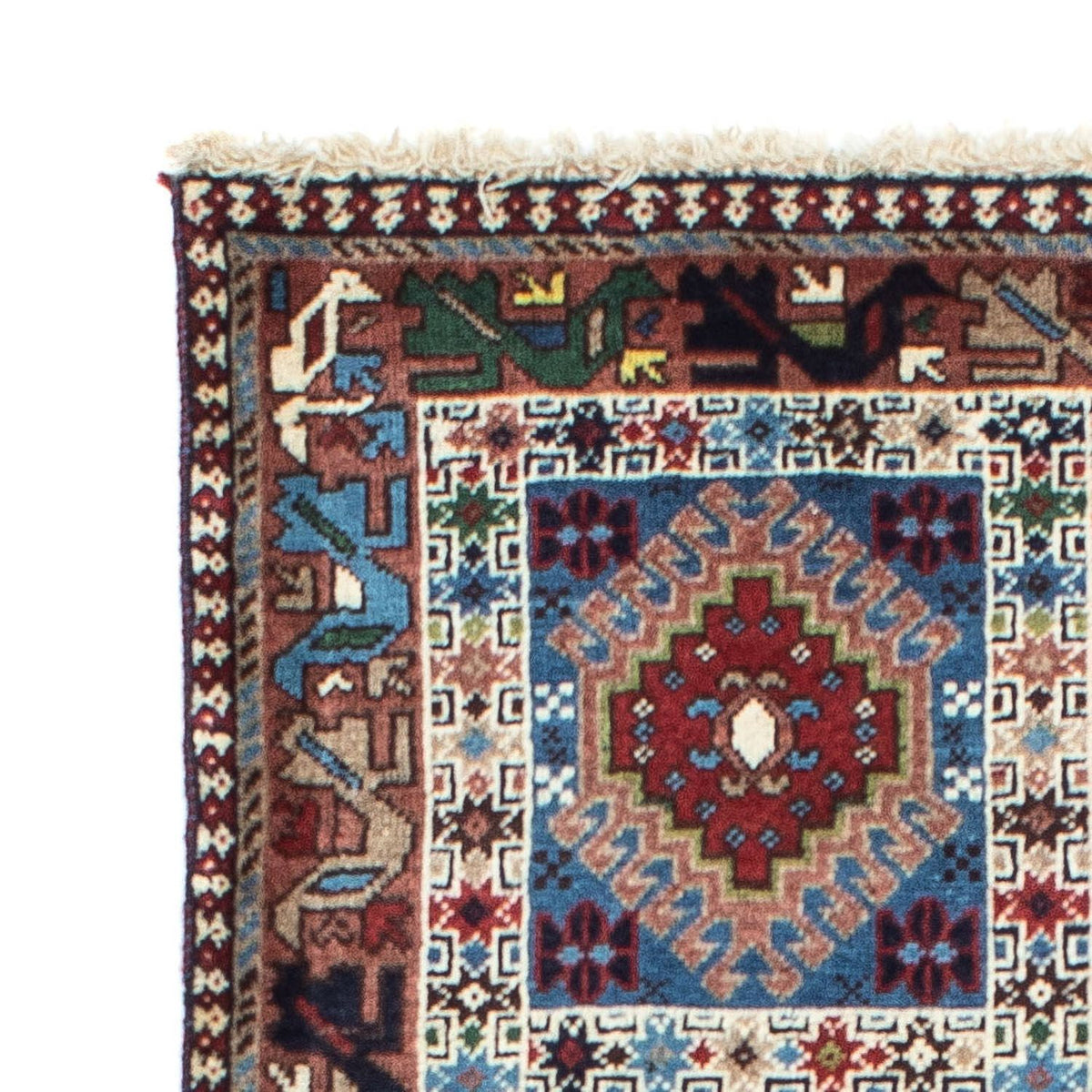 Tapis de couloir Tapis persan - Nomadic - 198 x 78 cm - rouge clair