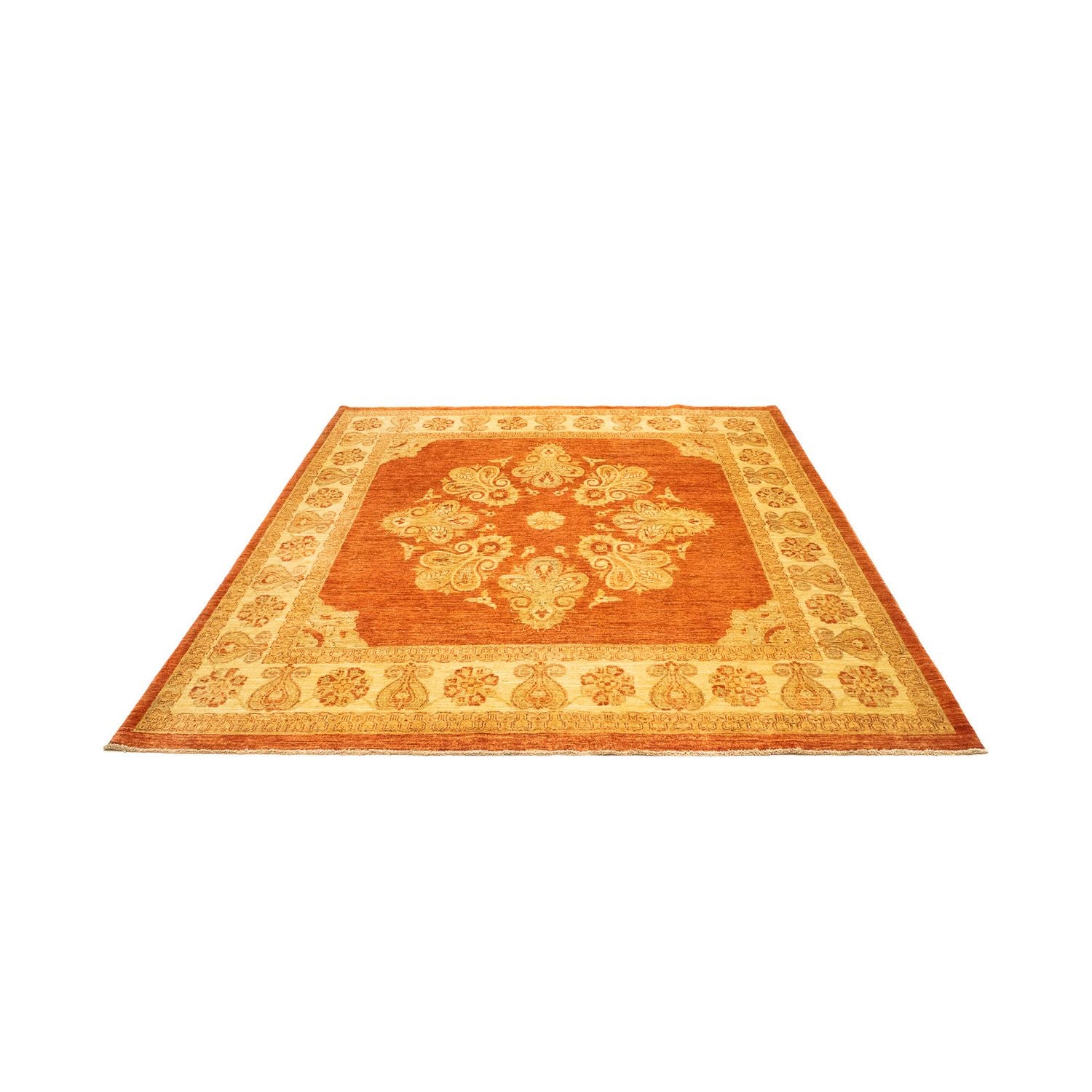 Tapis Ziegler carré  - 205 x 202 cm - rouille