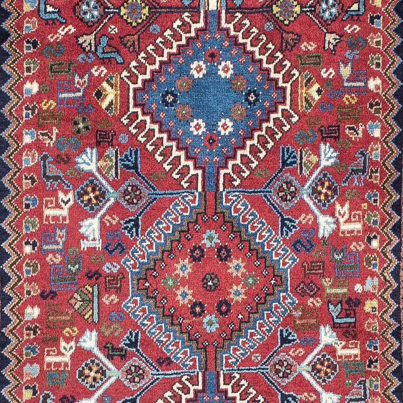 Tapis de couloir Tapis persan - Nomadic - 197 x 82 cm - rouge