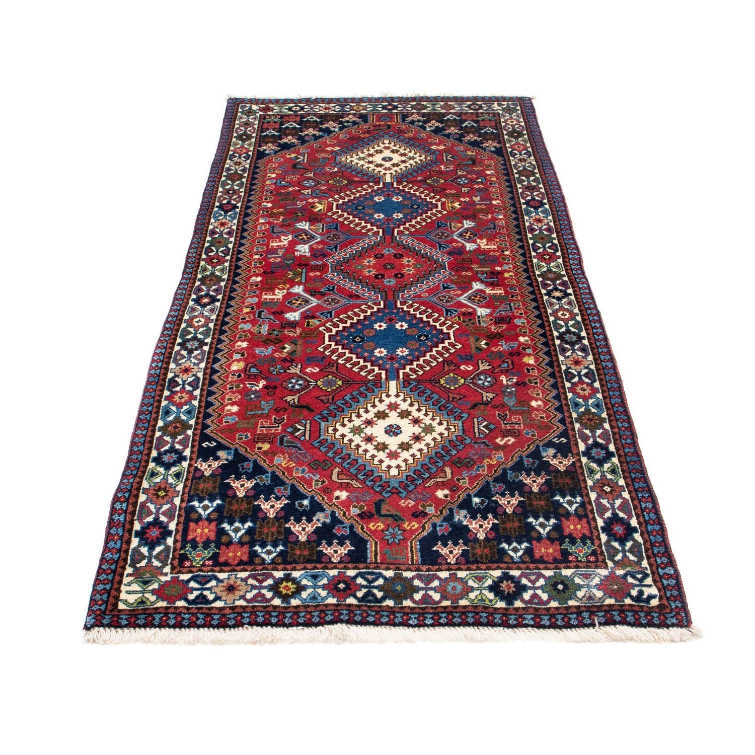 Tapis de couloir Tapis persan - Nomadic - 197 x 82 cm - rouge
