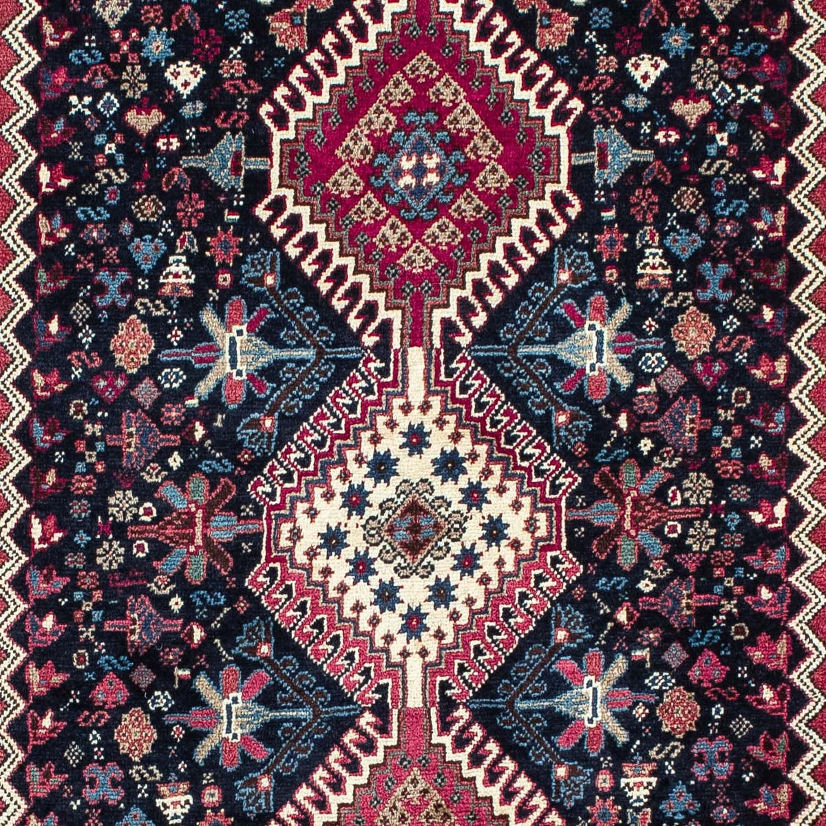 Tapis de couloir Tapis persan - Nomadic - 203 x 83 cm - bleu foncé