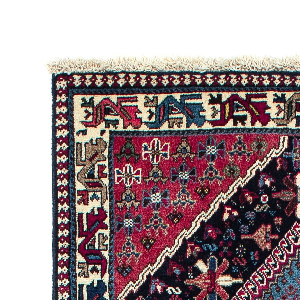 Tapis de couloir Tapis persan - Nomadic - 203 x 83 cm - bleu foncé