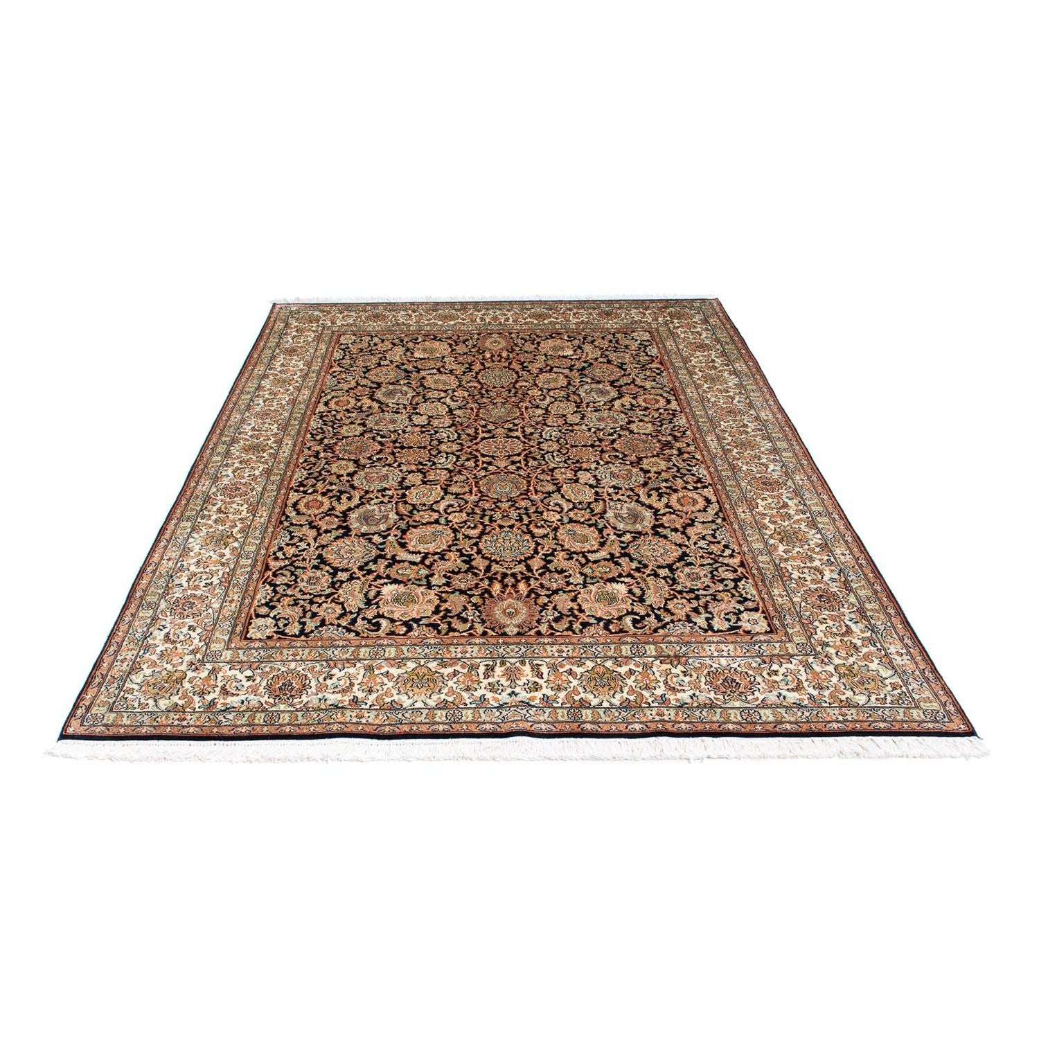 Tapis persan - Classique - 226 x 154 cm - bleu foncé