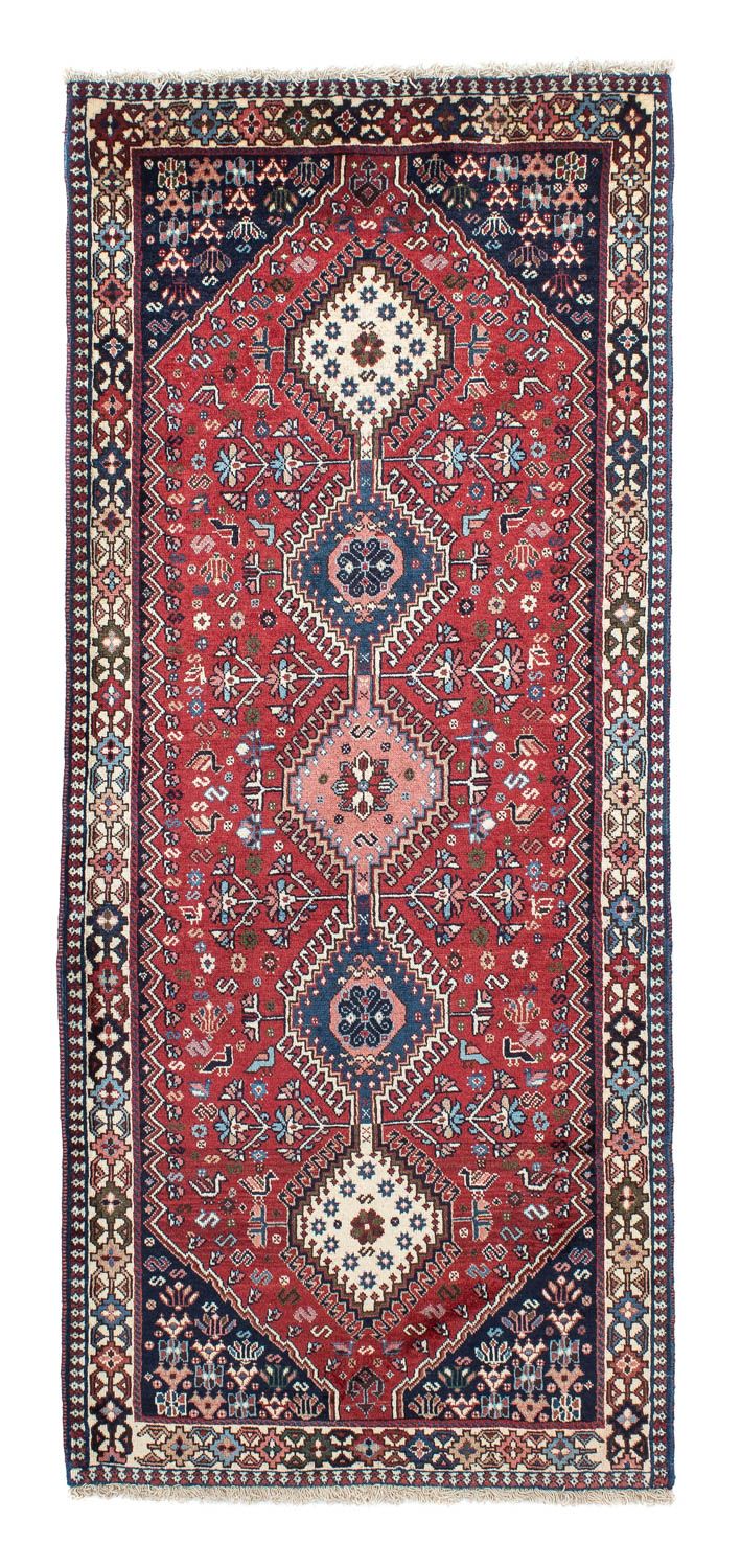 Tapis de couloir Tapis persan - Nomadic - 201 x 82 cm - rouge