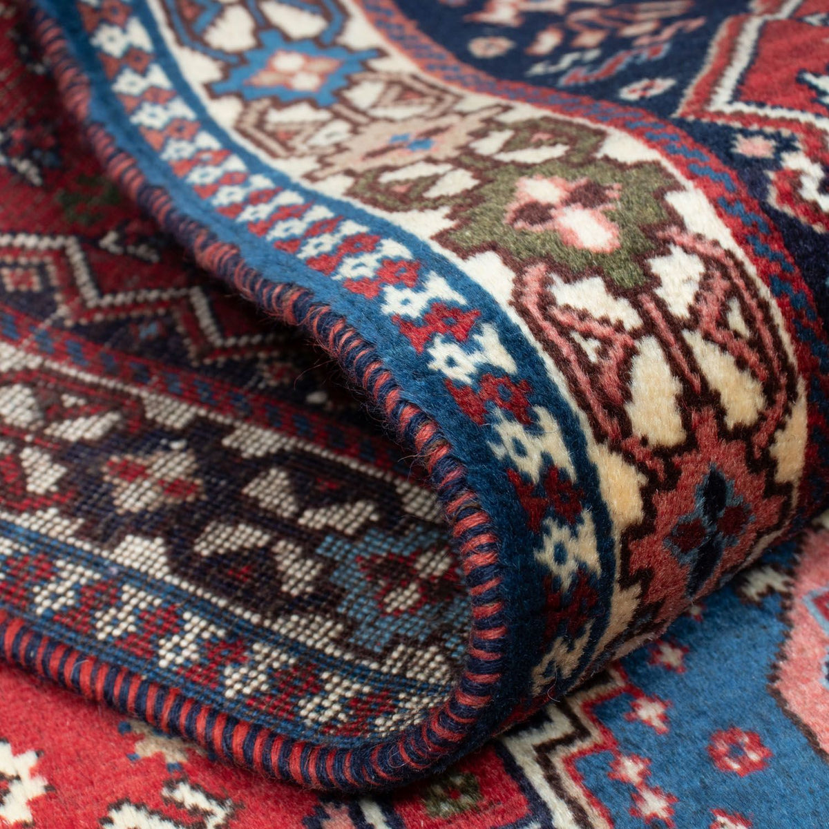 Tapis de couloir Tapis persan - Nomadic - 201 x 82 cm - rouge