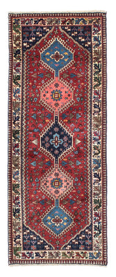 Tapis de couloir Tapis persan - Nomadic - 197 x 80 cm - rouge foncé