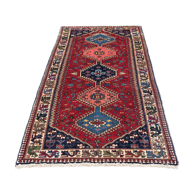 Tapis de couloir Tapis persan - Nomadic - 197 x 80 cm - rouge foncé